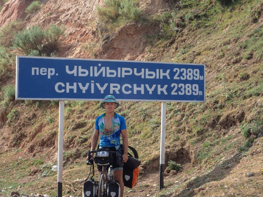 Linford at the first pass of the day