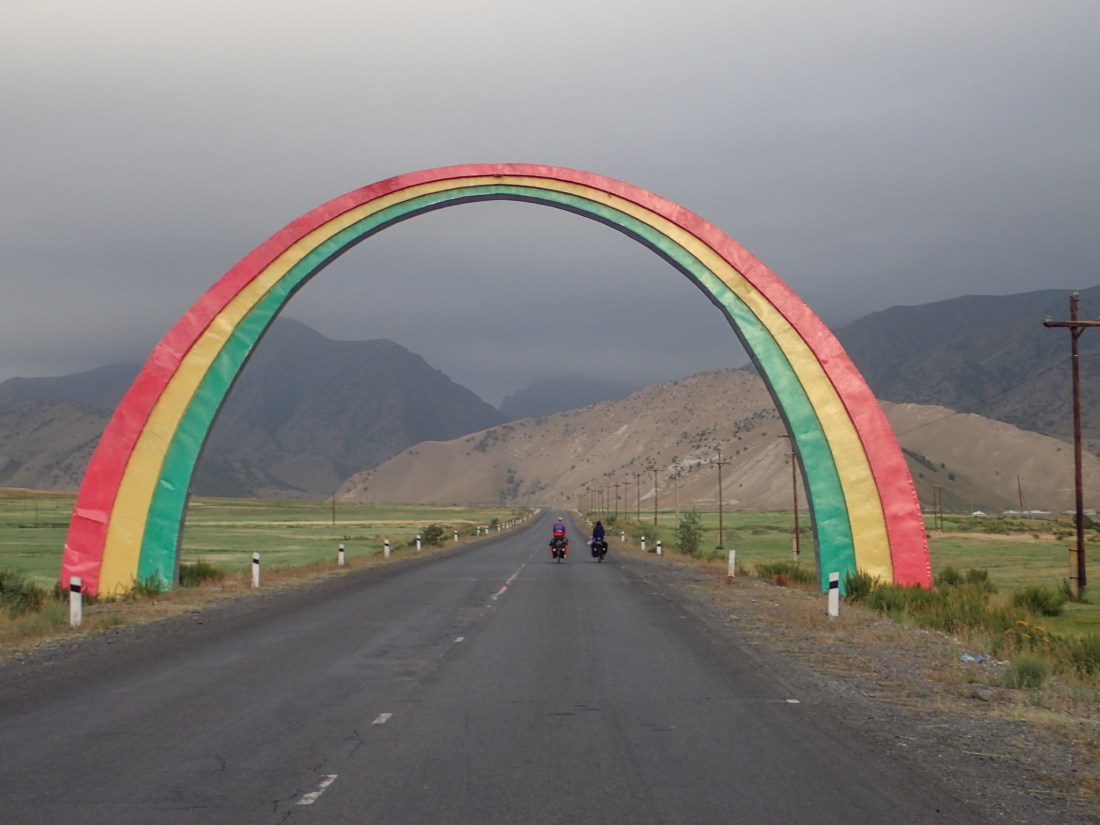 Fabulous sculpture on the Pamir Highway