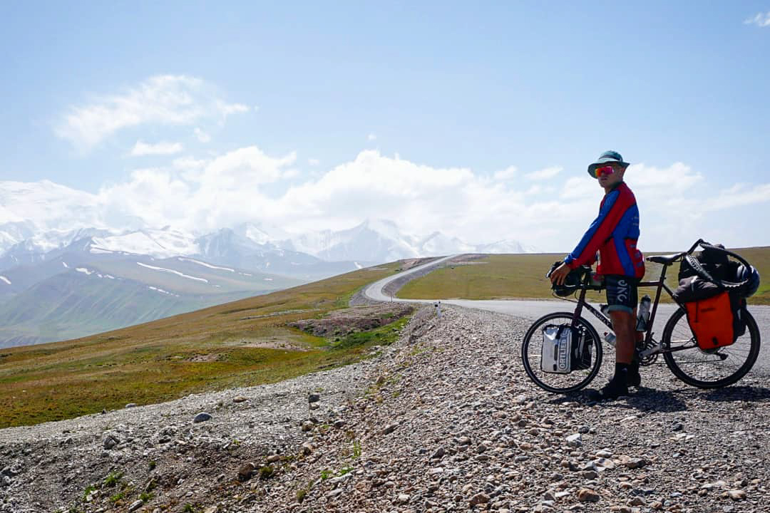 Linford admiring the view