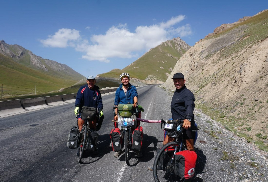Dale, Ted (from Staple, Kent) and Keith on the Pamir Highway