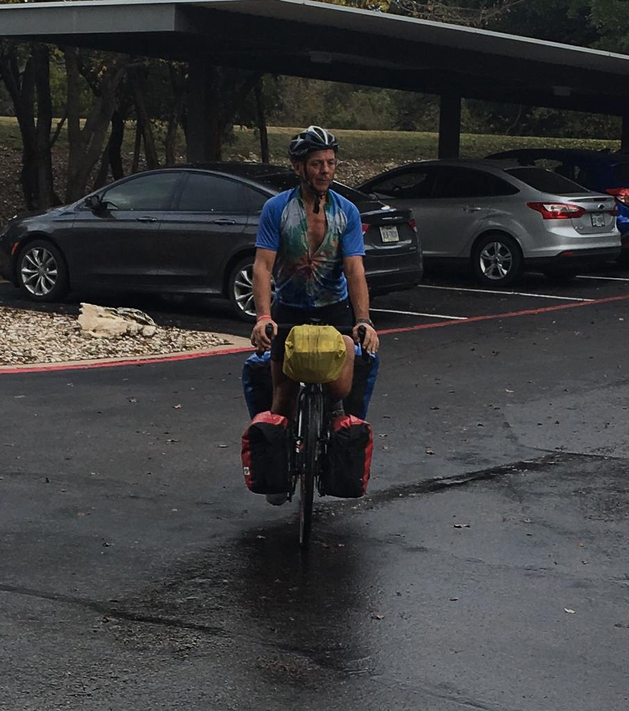 Keith arriving in Austin, Texas